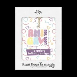 LLAVERO METACRILATO - AMIGA, LOVE YOU