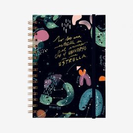 CUADERNO A4 ESPIRAL CUADRICULADO UNIVERSO