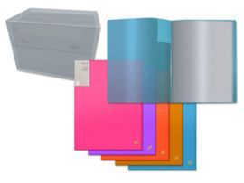 CARPETA A4 20 FUNDAS PP LOMO PERSONALIZABLE NEON