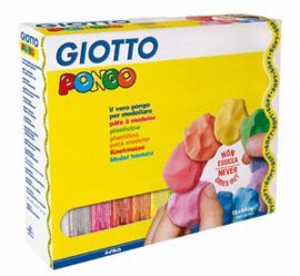 PLASTILINA MINERAL GIOTTO PONGO 450 GR ESTUCHE 12