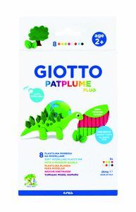 PLASTILINA GIOTTO PATPLUME 33 GRS 8 COLORES