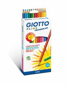 LAPIZ DE COLOR GIOTTO ELIOS TRIANGULAR LIBRE DE MA