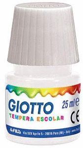 TEMPERA ESCOLAR GIOTTO 25ML BLANCO