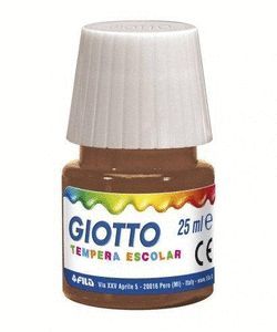 TEMPERA GIOTTO MARRON 25 ML CAJA 6 UD
