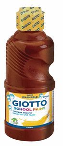 TEMPERA LIQUIDA 250ML GIOTTO MARRON LAVABLE