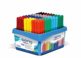 ROTULADOR GIOTTO TURBO MAXI PACK ESCOLAR 108UNID