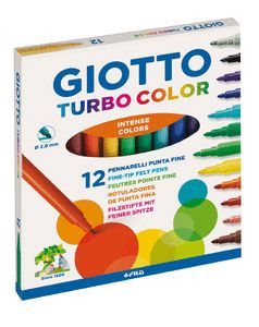 ROTULADOR GIOTTO C/12 COL TURBO COLOR FINO
