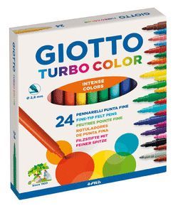 ROTULADOR GIOTTO C/24 COL TURBO COLOR FINO