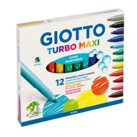 CAJA 12 ROTULADORES GIOTTO TURBO MAXI