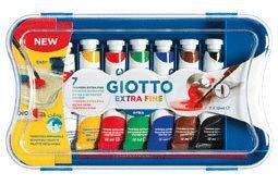 TEMPERA GIOTTO TUBO 12 ML ESTUCHE 7 UD