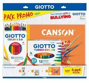 EXPOSITOR 20 PACK PROMO DIBUJO BASIK CANSON GIOTTO