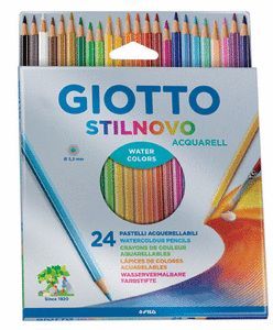 LAPIZ ACUARELA GIOTTO C/24 COL STYL NOVO