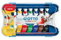 TEMPERA GIOTTO TUBO 12 ML ESTUCHE 7 UD