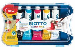 TEMPERA GIOTTO TUBO 21 ML ESTUCHE 5 UD