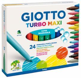 ESTUCHE 24 ROTULADORES GIOTTO TURBO MAXI REF.455000