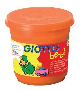 GIOTTO BEBE SUPER PASTA PARA JUGAR 220 GR NARANJA