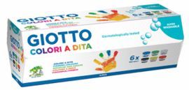 PINTURA DEDOS GIOTTO 100ML C/6 BOTES SURTIDOS