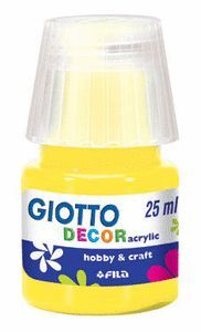 TEMPERA ACRILICA GIOTTO DECOR 25 ML AMARILLO CAJA