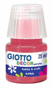 TEMPERA ACRILICA GIOTTO DECOR 25 ML ROJO CARMIN CA