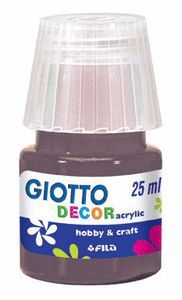 TEMPERA ACRILICA GIOTTO DECOR 25 ML SEPIA CAJA 6 U