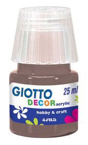 TEMPERA ACRILICA GIOTTO DECOR 25 ML TERRA CAJA 6 U