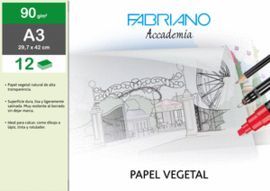 SOBRE PAPEL VEGETAL A3 90 G/M² 12H