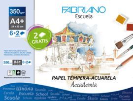 SOBRE PAPEL TEMPERA ACUARELA A4+ 350 G/M² 6H+2 GRA
