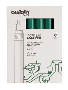 ROTULADOR CARIOCA PLUS ACRILICO 04 VERDE
