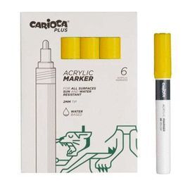 ROTULADOR CARIOCA PLUS ACRILICO 05 AMARILLO
