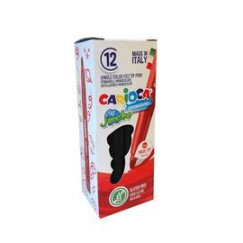 ROTULADOR CARIOCA JUMBO 12 UNIDADES NEGRO