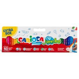 ROTULADOR CARIOCA JUMBO 40 COLORES SURTIDOS
