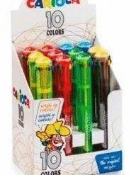 BOLIGRAFOS CARIOCA MAXI FLUO 10 COLORES