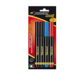 BOLIGRAFOS CORVINA MARK6 PUNTA OGIVAL BLISTER 4