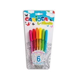 BOLIGRAFOS FIORELLA BLISTER 6 UDS