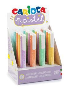 ROTULADORES PASTEL EVIDENCIADORES EXPOSITOR 16 UDS