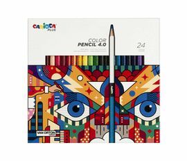 LAPIZ CARIOCA PLUS 4,0 24 COLORES SURTIDOS