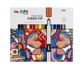 ROTULADOR CARIOCA PLUS PRISMA 12 COLORES SURTIDOS