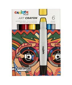 CERA CARIOCA PLUS ART CRAYON 6 COLORES SURTIDOS