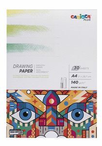 BLOC DIBUJO CARIOCA PLUS A4 30 HOJAS 140GR