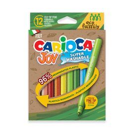 ROTULADOR CARIOCA ECO FAMILY JOY 12 COLORES SURTID