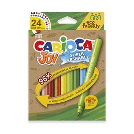 ROTULADOR CARIOCA ECO FAMILY JOY 24 COLORES SURTID