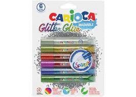 PEGAMENTO GLITTER GLUE SPARK 10,5 ML. BLISTER 6 UD