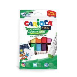 TEMPERAS TEMPERELLO FABRIC CAJA 10 UDS