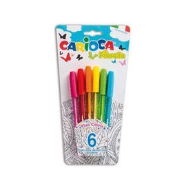 BOLIGRAFO FIORELLA BLISTER 6 UDS