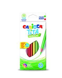 LAPIZ TRIANGULAR CARIOCA TITA 12 COLORES SURTIDOS