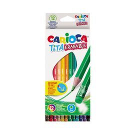 LAPIZ CARIOCA TITA ERASABLE 12 COLORES SURTIDOS