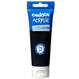 TUBO PINTURA ACRILICA 75 ML NEGRO