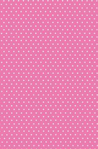 BOBINA PAPEL REGALO 31CMS FONDO ROSA LUNARES BLANC