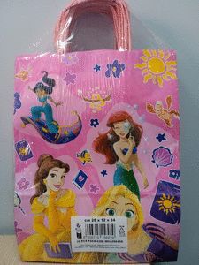 BOLSA REGALO DISNEY PRINCESAS 26X12X34