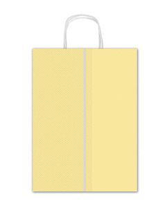 BOLSA REGALO ASA RETORCIDALUNARES AMARILLOS KRAFT
